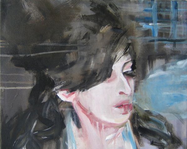 ’Amy’ . Acryl und Öl auf Leinwand . 40 x 50 cm . 2009