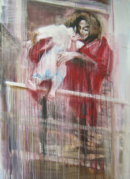 ’Blanket’ . Acryl und Öl auf Leinwand . 150 x 109 cm . 2009