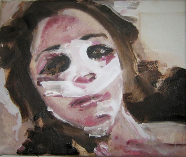 ’Snow white’ . Acryl und Öl auf Leinwand . 25 x 30 cm . 2011