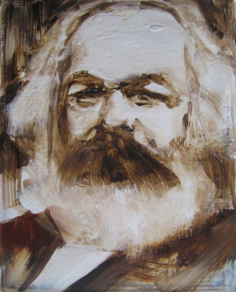’Karl’ . Öl auf Acryl auf Leinwand . 25 x 20 cm . 2013