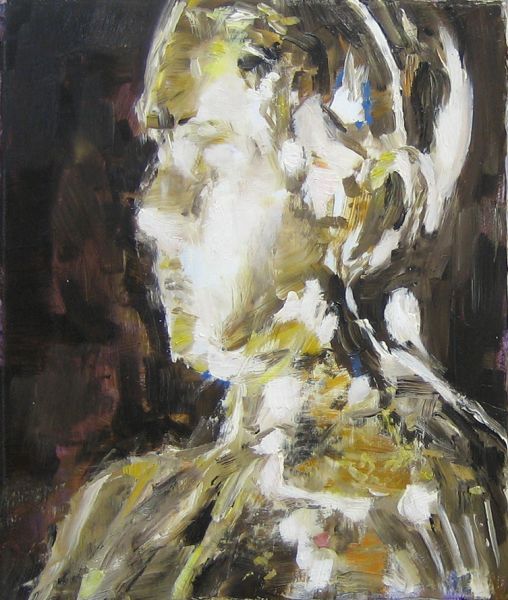 ’Goldie’ . Acryl und Öl auf Leinwand . 30 x 25 cm . 2017