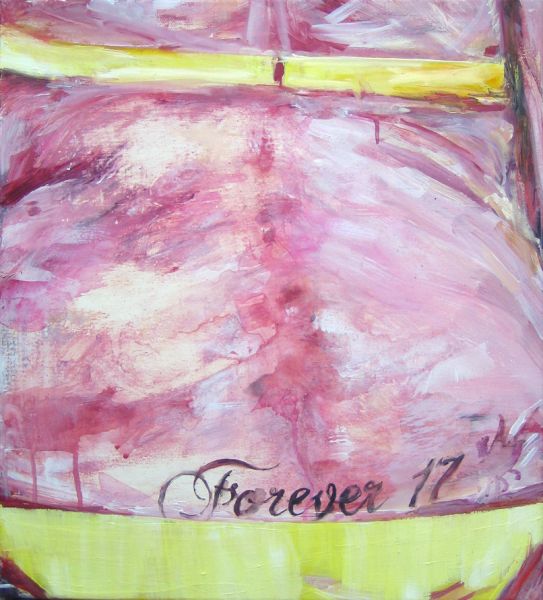 15’Forever 17’ . Acryl und Öl auf Leinwand . 50 x 45 cm . 2015_09