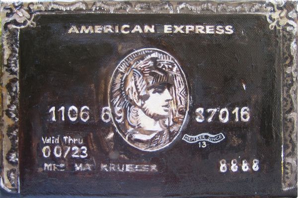 ’American Express’ . Öl auf Leinwand . 20 x 30 cm . 2013