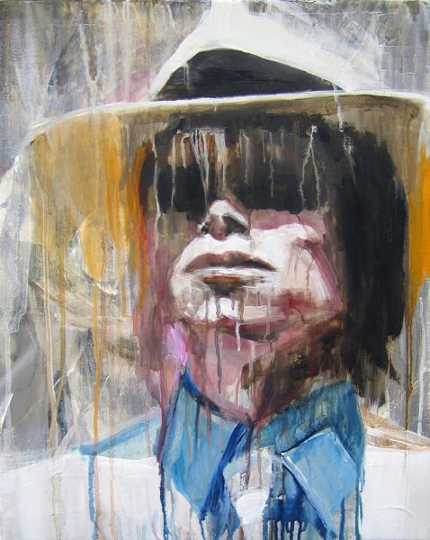 ’Billy Jean’ . Acryl und Öl auf Leinwand . 50 x 40 cm . 2009