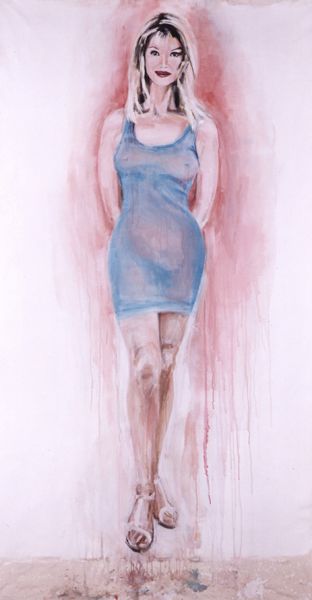 ’Selfmade woman’ . Acryl auf Leinwand . 230 x 115 cm . 2003