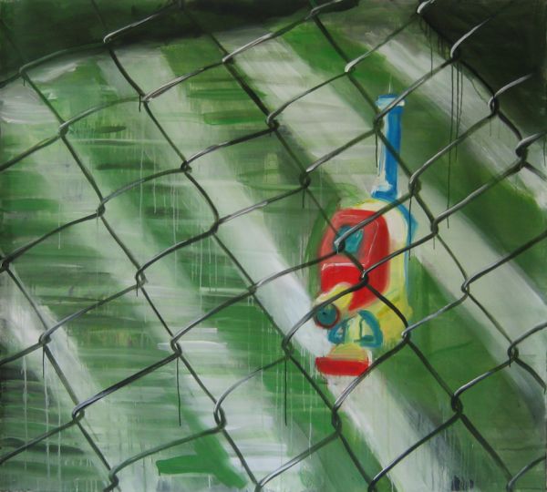 ’Wasserpistole’ . acrylic on canvas . 152 x 169 cm . 2001