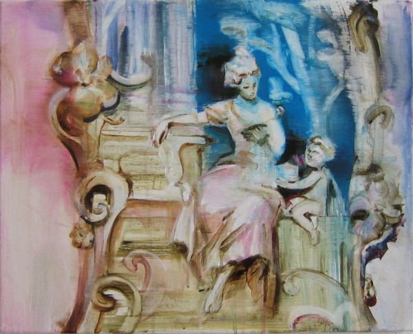’Fairy’ . Acryl und Öl auf Leinwand . 40 x 50 cm . 2007