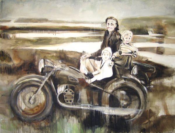 ’Ausflug’ . Acryl und Öl auf Leinwand . 215 x 280 cm . 2007