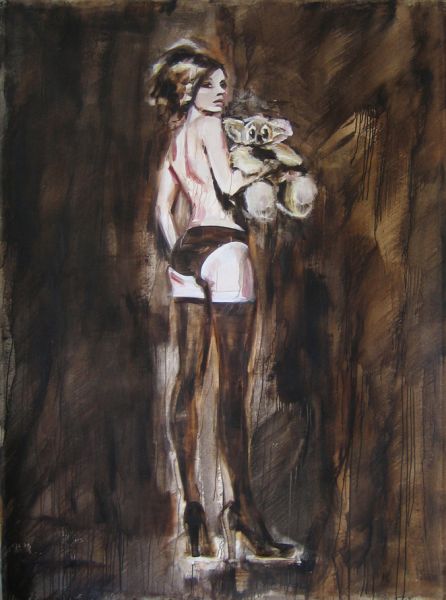 ’Twin’ . Acryl und Öl auf Leinwand . 210 x 155 cm . 2011