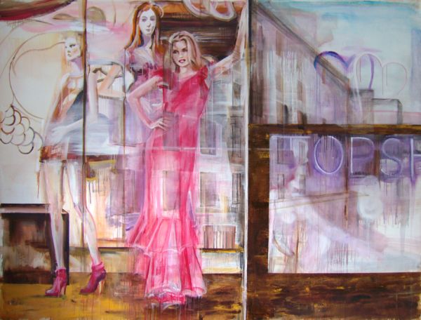 ’Top shop’ . Acryl und Öl auf Leinwand . 210 x 280 cm . 2008